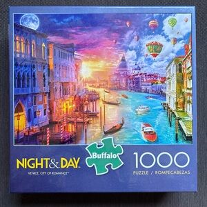 Buffalo 1000 Piece Puzzle Night & Day Venice City Of Romance - NEW - NIB